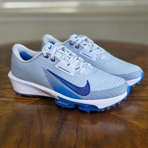 Nike Air Zoom Infinity Tour 2 Golf Shoes Men's 10.5 Grey Royal Blue FD0217-001 - Picture 4 of 16